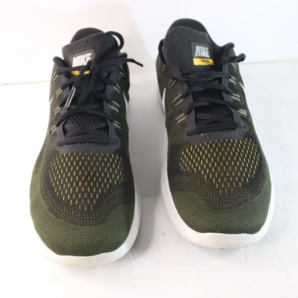 NIKE Free RN 2017   Black Off White Cargo Khaki  880839-008  SIZE US 11